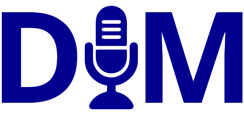 Dennis Michael Voiceover Logo Blue